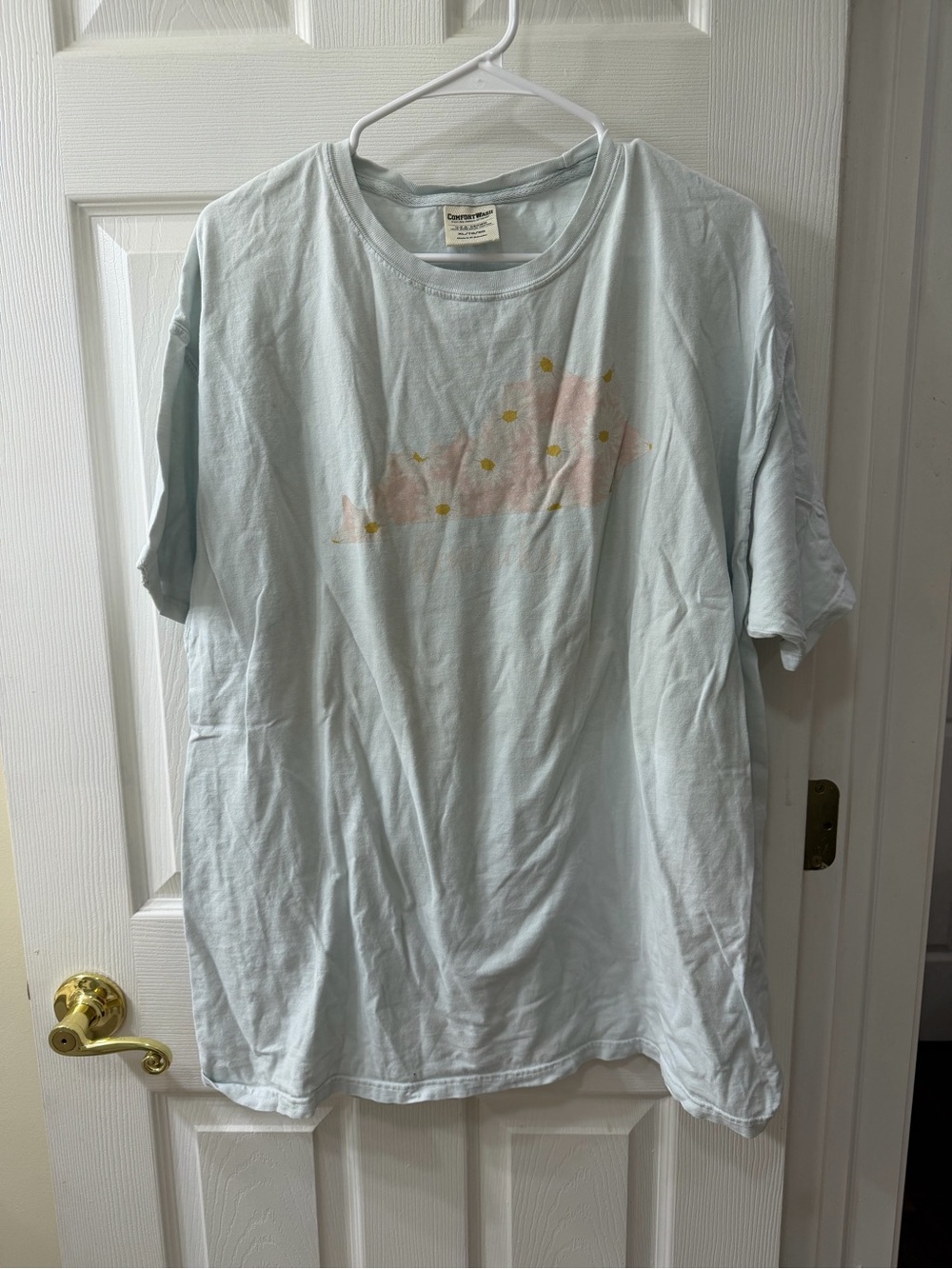 Light Blue Graphic Short Sleeve Tee - Kentucky